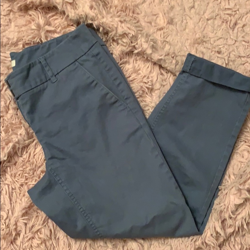 Loft 4P Slate Blue Capri Pants